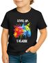 Kinder Jungen T-Shirt Einschulung 2025 Gamer Spruch Lustig Level Up 1. Klasse Geschenkidee Schulkind Schulanfang SpecialMe®preview