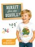 Kinder Jungen T-Shirt Einschulung 2025 mit Dino und Schuljahr personalisierbar Geschenk Schulanfang Dinosaurier Liebhaber Moonworks®preview