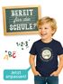 Kinder Jungen T-Shirt Einschulung 2025 mit Name Jahreszahl Smile Gesicht Icon personalisiert Schulkind Geschenkidee Erstklässler SpecialMe®preview