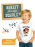 Kinder Jungen T-Shirt Einschulung 2025 mit Namen Fussball Design personalisierbar Schulanfang Geschenkidee Moonworks®preview
