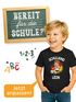 Kinder Jungen T-Shirt Einschulung 2025 mit Namen Fussball Design personalisierbar Schulanfang Geschenkidee Moonworks®preview
