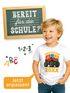 Kinder Jungen T-Shirt Einschulung 2025 mit Namen MOTIV personalisierbar Schulanfang 2025 Moonworks®preview