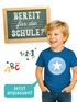 Kinder Jungen T-Shirt Einschulung 2025 mit Namen personalisierbar College-Style Schulkind erste Klasse Geschenkidee Schulanfang SpecialMe®preview