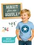Kinder Jungen T-Shirt Einschulung 2025 mit Namen personalisierbar College-Style Schulkind erste Klasse Geschenkidee Schulanfang SpecialMe®preview