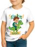 Kinder Jungen T-Shirt Einschulung 2025 mit Namen personalisierbar Fußball Dino Astronaut Geschenkidee Schulanfang SpecialMe®preview