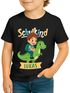 Kinder Jungen T-Shirt Einschulung 2025 mit Namen personalisierbar Fußball Dino Astronaut Geschenkidee Schulanfang SpecialMe®preview