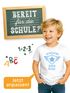 Kinder Jungen T-Shirt Einschulung 2025 mit Namen Retro Wappen Jahrezahl personalisierbar Geschenk Schulanfang Moonworks®preview