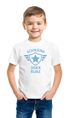 Kinder Jungen T-Shirt Einschulung 2025 mit Namen Retro Wappen Jahrezahl personalisierbar Geschenk Schulanfang Moonworks®preview