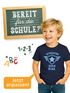 Kinder Jungen T-Shirt Einschulung 2025 mit Namen Retro Wappen Jahrezahl personalisierbar Geschenk Schulanfang Moonworks®preview