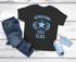 Kinder Jungen T-Shirt Einschulung 2025 mit Namen Retro Wappen Jahrezahl personalisierbar Geschenk Schulanfang Moonworks®preview