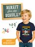Kinder Jungen T-Shirt Einschulung 2025 mit Spruch Aufstieg in die erste Klasse  personalisierbar mit Jahreszahl Moonworks®preview