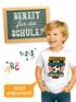 Kinder Jungen T-Shirt Einschulung 2025 mit Spruch Aufstieg in die erste Klasse  personalisierbar mit Jahreszahl Moonworks®preview