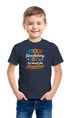 Kinder Jungen T-Shirt Einschulung 2025 mit Spruch Bereit für Abenteuer personalisierbar mit Jahreszahl Geschenk Schulbeginn Moonworks®preview