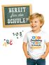 Kinder Jungen T-Shirt Einschulung 2025 mit Spruch Bereit für Abenteuer personalisierbar mit Jahreszahl Geschenk Schulbeginn Moonworks®preview
