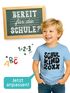 Kinder Jungen T-Shirt Einschulung 2025 Retro-Schriftzug Schulkind mit Jahreszahl personalisierbar Geschenkidee Schulanfang SpecialMe®preview