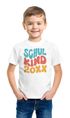Kinder Jungen T-Shirt Einschulung 2025 Retro-Schriftzug Schulkind mit Jahreszahl personalisierbar Geschenkidee Schulanfang SpecialMe®preview