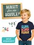 Kinder Jungen T-Shirt Einschulung 2025 Retro-Schriftzug Schulkind mit Jahreszahl personalisierbar Geschenkidee Schulanfang SpecialMe®preview