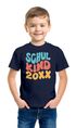 Kinder Jungen T-Shirt Einschulung 2025 Retro-Schriftzug Schulkind mit Jahreszahl personalisierbar Geschenkidee Schulanfang SpecialMe®preview