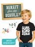 Kinder Jungen T-Shirt Einschulung 2025 Retro-Schriftzug Schulkind mit Jahreszahl personalisierbar Geschenkidee Schulanfang SpecialMe®preview