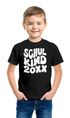 Kinder Jungen T-Shirt Einschulung 2025 Retro-Schriftzug Schulkind mit Jahreszahl personalisierbar Geschenkidee Schulanfang SpecialMe®preview