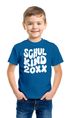 Kinder Jungen T-Shirt Einschulung 2025 Retro-Schriftzug Schulkind mit Jahreszahl personalisierbar Geschenkidee Schulanfang SpecialMe®preview