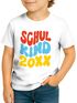 Kinder Jungen T-Shirt Einschulung 2025 Retro-Schriftzug Schulkind mit Jahreszahl personalisierbar Geschenkidee Schulanfang SpecialMe®preview