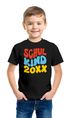 Kinder Jungen T-Shirt Einschulung 2025 Retro-Schriftzug Schulkind mit Jahreszahl personalisierbar Geschenkidee Schulanfang SpecialMe®preview