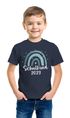 Kinder Jungen T-Shirt Einschulung 2025 Schulkind 2023 Regenbogen Aufdruck Geschenk Schulanfang Moonworks®preview