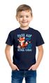 Kinder Jungen T-Shirt Einschulung 2025 Schulkind Fußball Spruch Löwe Fuchs 1. Klasse Geschenkidee Schulanfang SpecialMe®preview