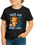 Kinder Jungen T-Shirt Einschulung 2025 Schulkind Fußball Spruch Löwe Fuchs 1. Klasse Geschenkidee Schulanfang SpecialMe®preview
