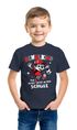 Kinder Jungen T-Shirt Einschulung 2025 Schulkind Waschbär Fußball lustige Tiermotive Schulanfang Moonworks®preview