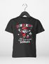 Kinder Jungen T-Shirt Einschulung 2025 Schulkind Waschbär Fußball lustige Tiermotive Schulanfang Moonworks®preview
