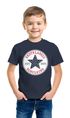 Kinder Jungen T-Shirt Einschulung 2025 Stern Aufschrift Erstklassig Schulkind Jahreszahl Schulanfang Moonworks®preview