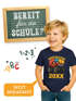Kinder Jungen T-Shirt Einschulung 2026 mit Namen MOTIV personalisierbar Schulanfang 2026 Moonworks®preview