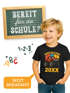 Kinder Jungen T-Shirt Einschulung 2026 mit Namen MOTIV personalisierbar Schulanfang 2026 Moonworks®preview