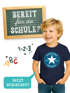 Kinder Jungen T-Shirt Einschulung 2026 mit Namen personalisierbar College-Style Schulkind erste Klasse Geschenkidee Schulanfang SpecialMe®preview