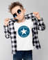 Kinder Jungen T-Shirt Einschulung 2026 mit Namen personalisierbar College-Style Schulkind erste Klasse Geschenkidee Schulanfang SpecialMe®preview