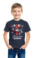 Kinder Jungen T-Shirt Einschulung 2026 Schulkind Waschbär Fußball lustige Tiermotive Schulanfang Moonworks®preview