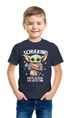 Kinder Jungen T-Shirt Einschulung Baby Schulkind 2025 Erste Klasse ich jetzt bin Spruch lustig Schulanfang Moonworks®preview