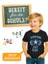 Kinder Jungen T-Shirt Einschulung Jahreszahl und Name personalisierbar Schulkind Retro Wappen Geschenk Schulanfang Schulstart Moonworks®preview