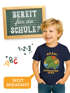 Kinder Jungen T-Shirt Einschulung mit Dino und Schuljahr personalisierbar Geschenk Schulanfang Dinosaurier Liebhaber Moonworks®preview