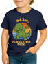 Kinder Jungen T-Shirt Einschulung mit Dino und Schuljahr personalisierbar Geschenk Schulanfang Dinosaurier Liebhaber Moonworks®preview