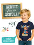 Kinder Jungen T-Shirt Einschulung mit Namen personalisierbar Fußball Dino Astronaut Geschenkidee Schulanfang 2026 SpecialMe®preview