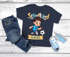 Kinder Jungen T-Shirt Einschulung mit Namen personalisierbar Fußball Dino Astronaut Geschenkidee Schulanfang 2026 SpecialMe®preview