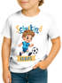 Kinder Jungen T-Shirt Einschulung mit Namen personalisierbar Fußball Dino Astronaut Geschenkidee Schulanfang 2026 SpecialMe®preview