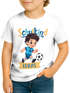 Kinder Jungen T-Shirt Einschulung mit Namen personalisierbar Fußball Dino Astronaut Geschenkidee Schulanfang 2026 SpecialMe®preview