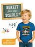 Kinder Jungen T-Shirt Einschulung | mit Spruch Aufstieg in die erste Klasse | personalisierbar mit Jahreszahl | Geschenkidee Schulstart | Printshirt Baumwolle Moonworks®preview