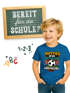 Kinder Jungen T-Shirt Einschulung | mit Spruch Aufstieg in die erste Klasse | personalisierbar mit Jahreszahl | Geschenkidee Schulstart | Printshirt Baumwolle Moonworks®preview