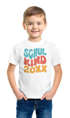 Kinder Jungen T-Shirt Einschulung Retro-Schriftzug Schulkind mit Jahreszahl personalisierbar Geschenkidee Schulanfang SpecialMe®preview