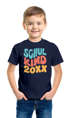 Kinder Jungen T-Shirt Einschulung Retro-Schriftzug Schulkind mit Jahreszahl personalisierbar Geschenkidee Schulanfang SpecialMe®preview